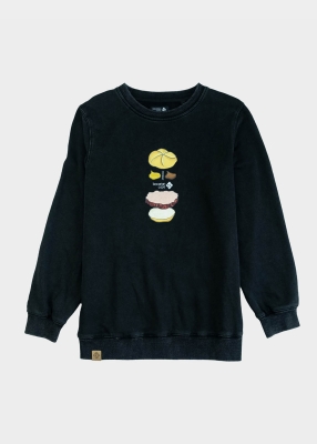 Sweater "Bavarian Burger" - vintage black